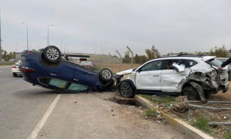 ديالى تسجل أكثر من 6 آلاف حادث سير منذ بداية 2025 بسبب الإهمال الحكومي وسرقة أموال الطرق