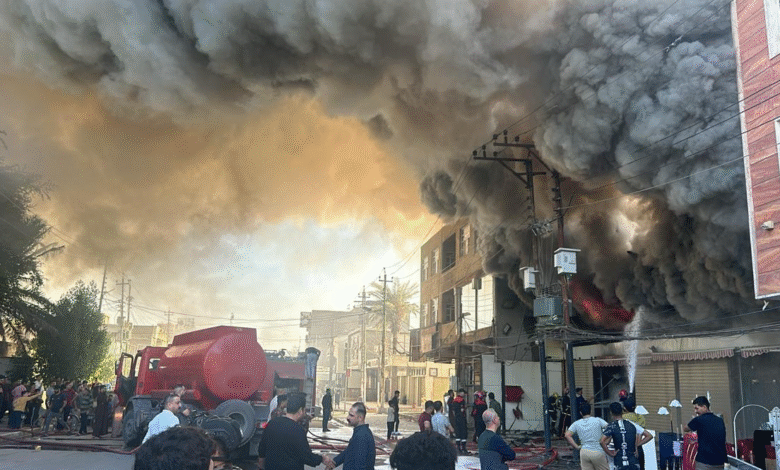 حريق ديالى